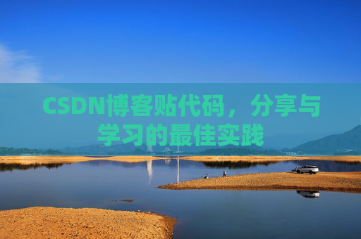CSDN博客贴代码，分享与学习的最佳实践